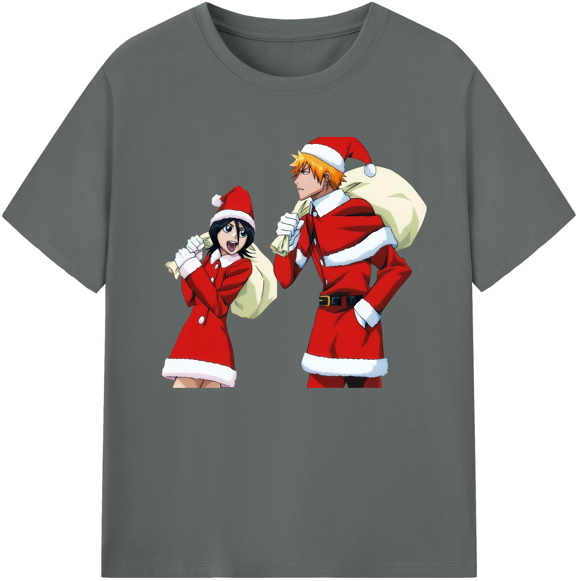 （画像用） ブリーチ 朽木ルキア BLEACH Kuchiki Rukia 綿100％ メンズ半袖Tシャツ｜肌触りやわらか＆通気性